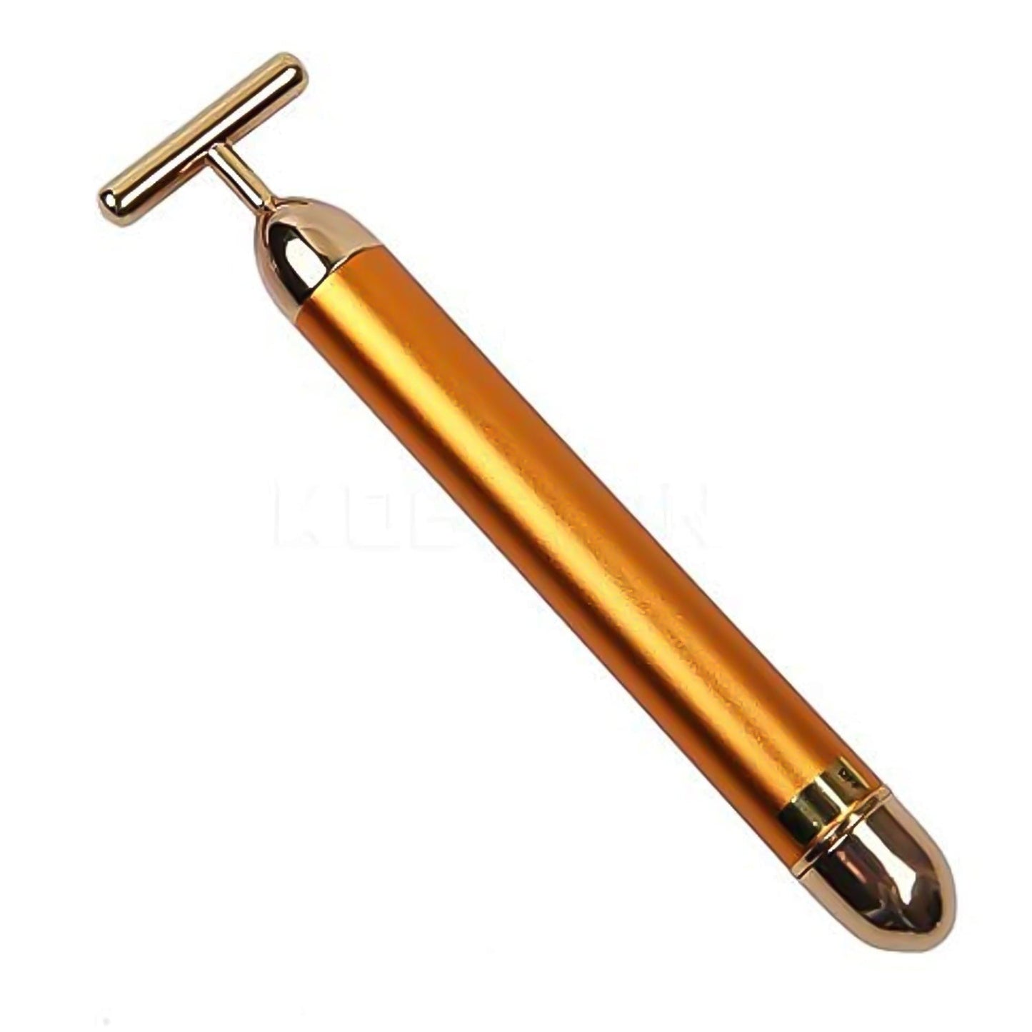Golden Energy Face Massager – Vibrating T-Shape Beauty Bar for Skin Rejuvenation & Facial Lift | Waterproof, Battery-Operated Facial Massage Tool for Women & Men