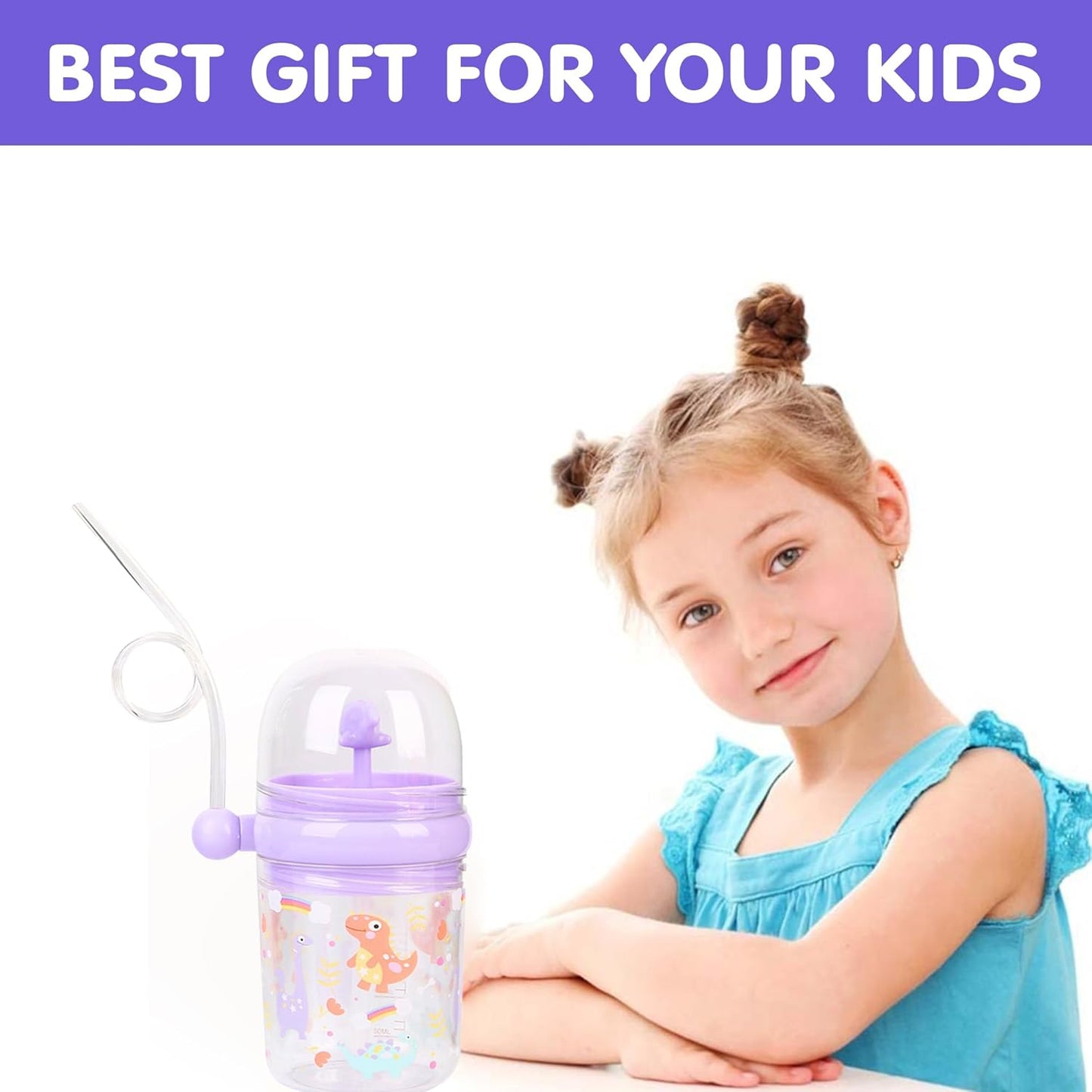 Interactive Whale Sippy Cup for Kids – Water Spray Tumbler with Lid & Straw | Leak-Proof | Perfect for Gifting