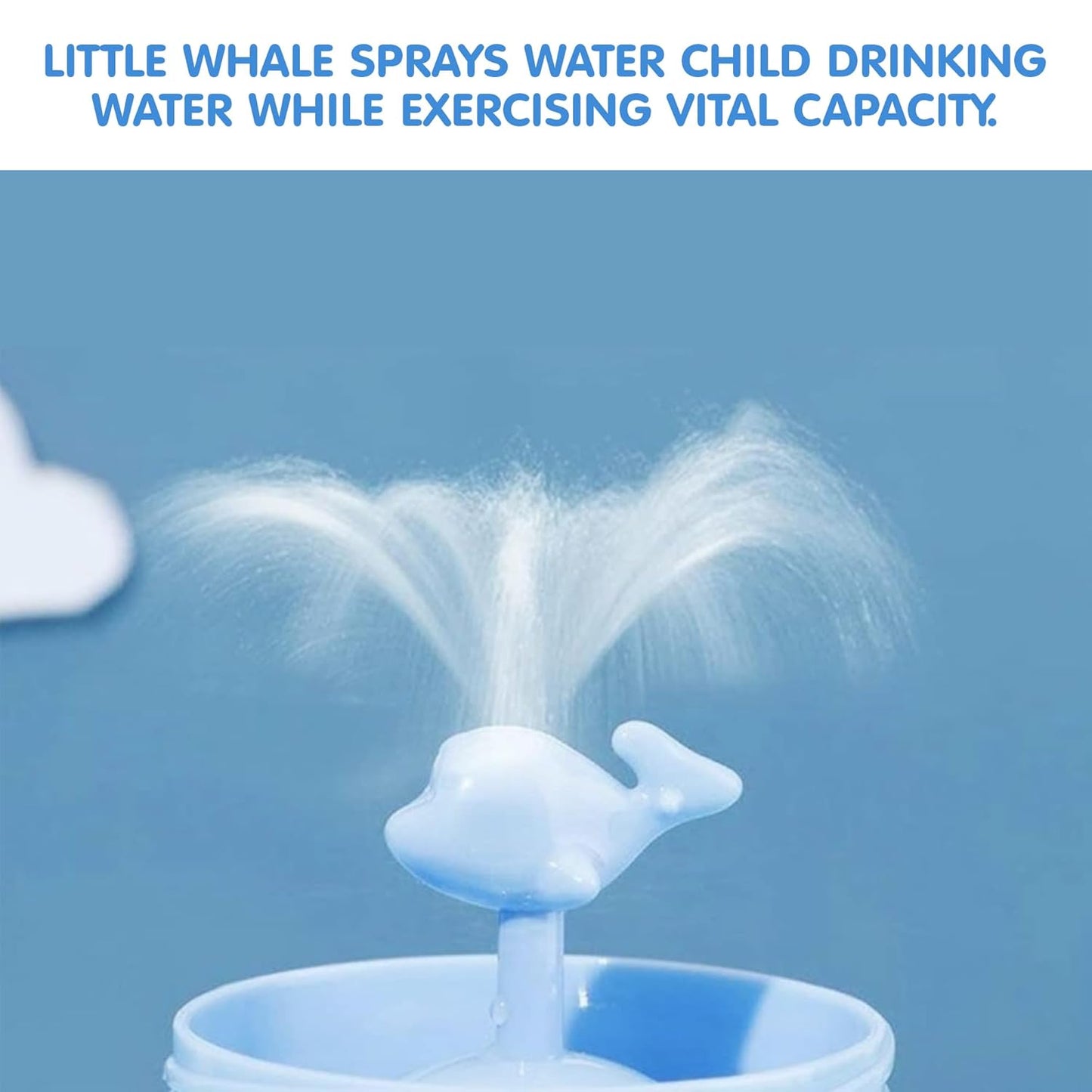 Interactive Whale Sippy Cup for Kids – Water Spray Tumbler with Lid & Straw | Leak-Proof | Perfect for Gifting