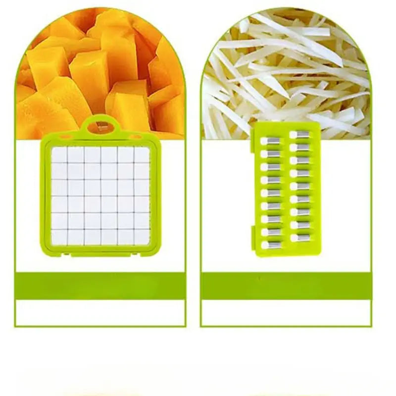 SliceMate 14-in-1 Jumbo Vegetable Cutter & Slicer | Manual Grater, Dicer, Chopper, Peeler – Multipurpose Kitchen Tool
