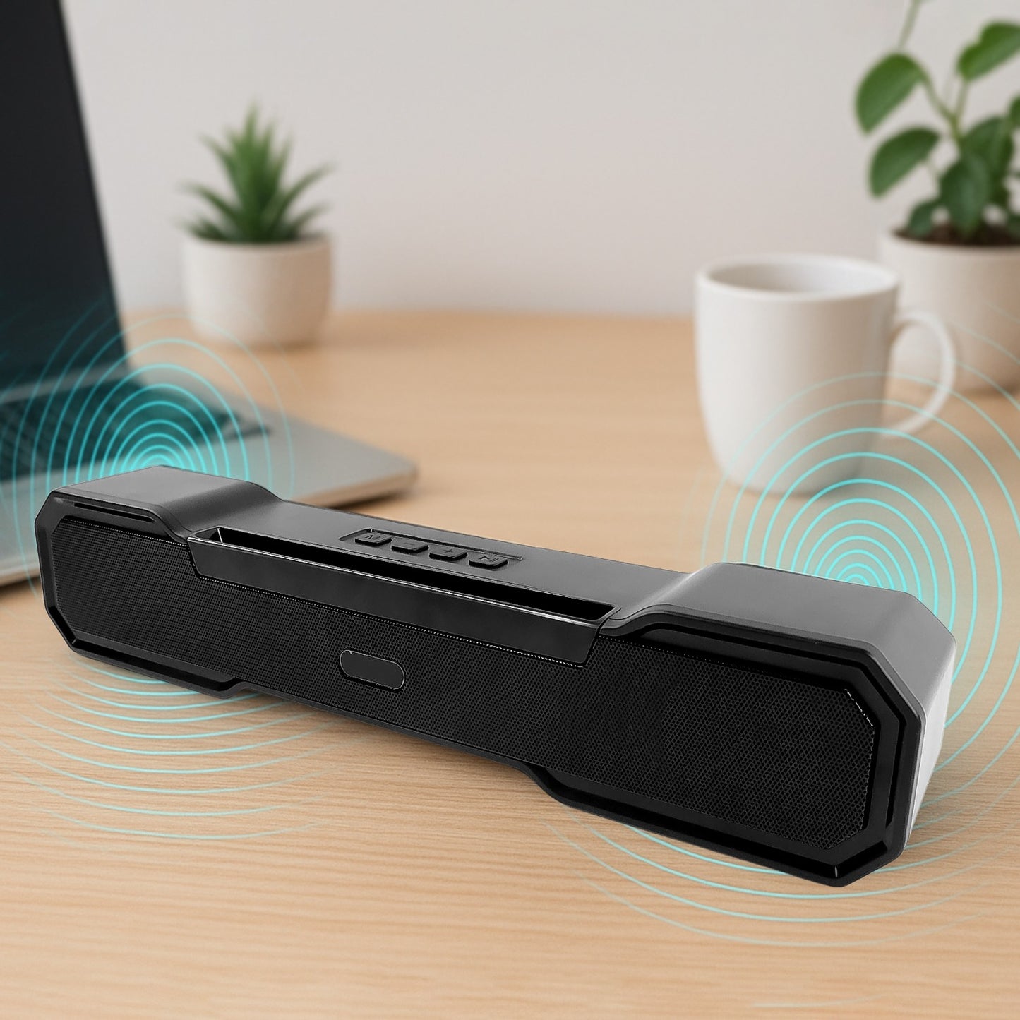 3D Sound Portable Bluetooth Wireless Speaker | 10W Super Bass Audio System with FM/USB/AUX/SD Card Support | Mini Home Theatre for Indoor & Outdoor Use
