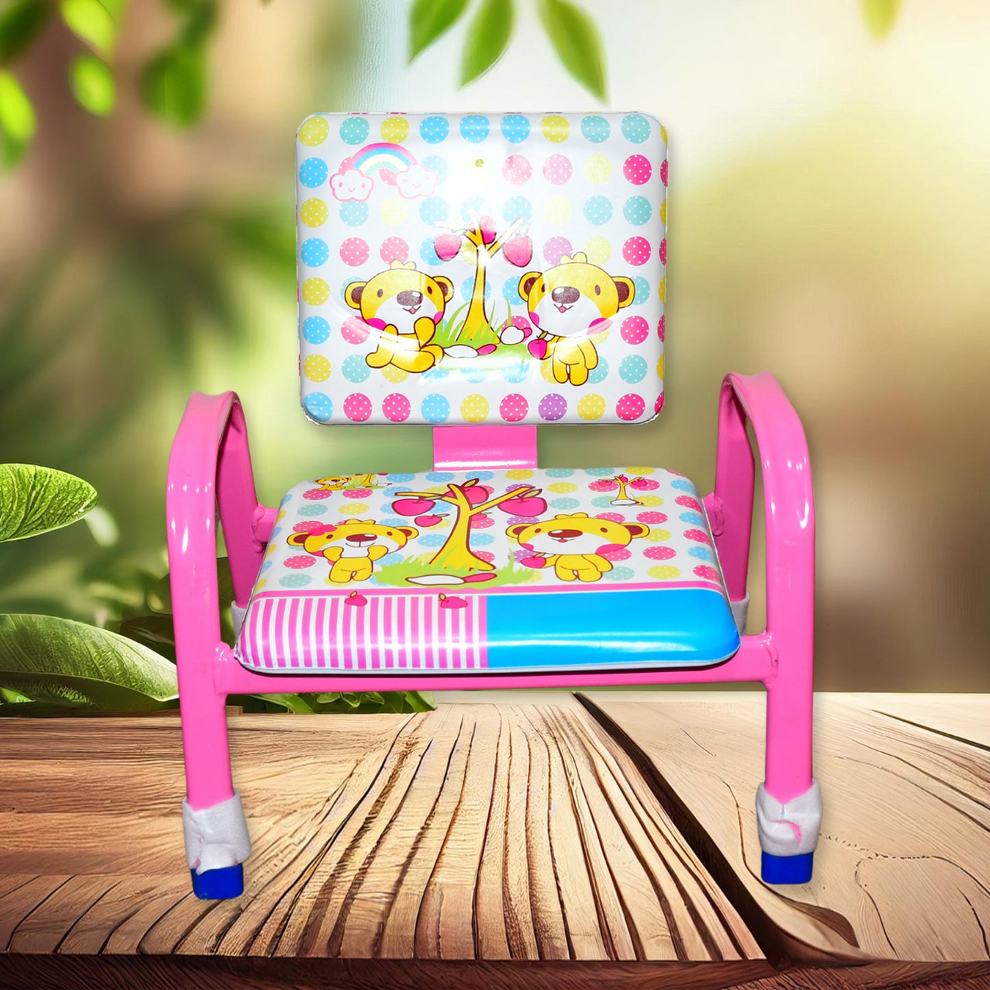 Cartoon Baby Chair – Strong Steel Frame with Cushioned Seat | Comfortable & Durable Toddler Chair | Fun Cartoon Design