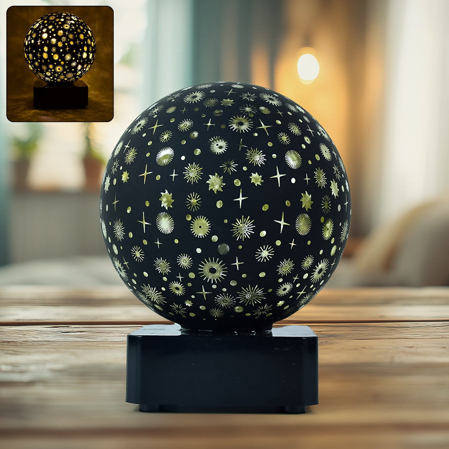 Starry Sky LED Projector Night Lamp – Battery & Galaxy Lamp with Star and Moon Patterns | Perfect for Bedrooms, Kids’ Rooms, Parties, and Gifts