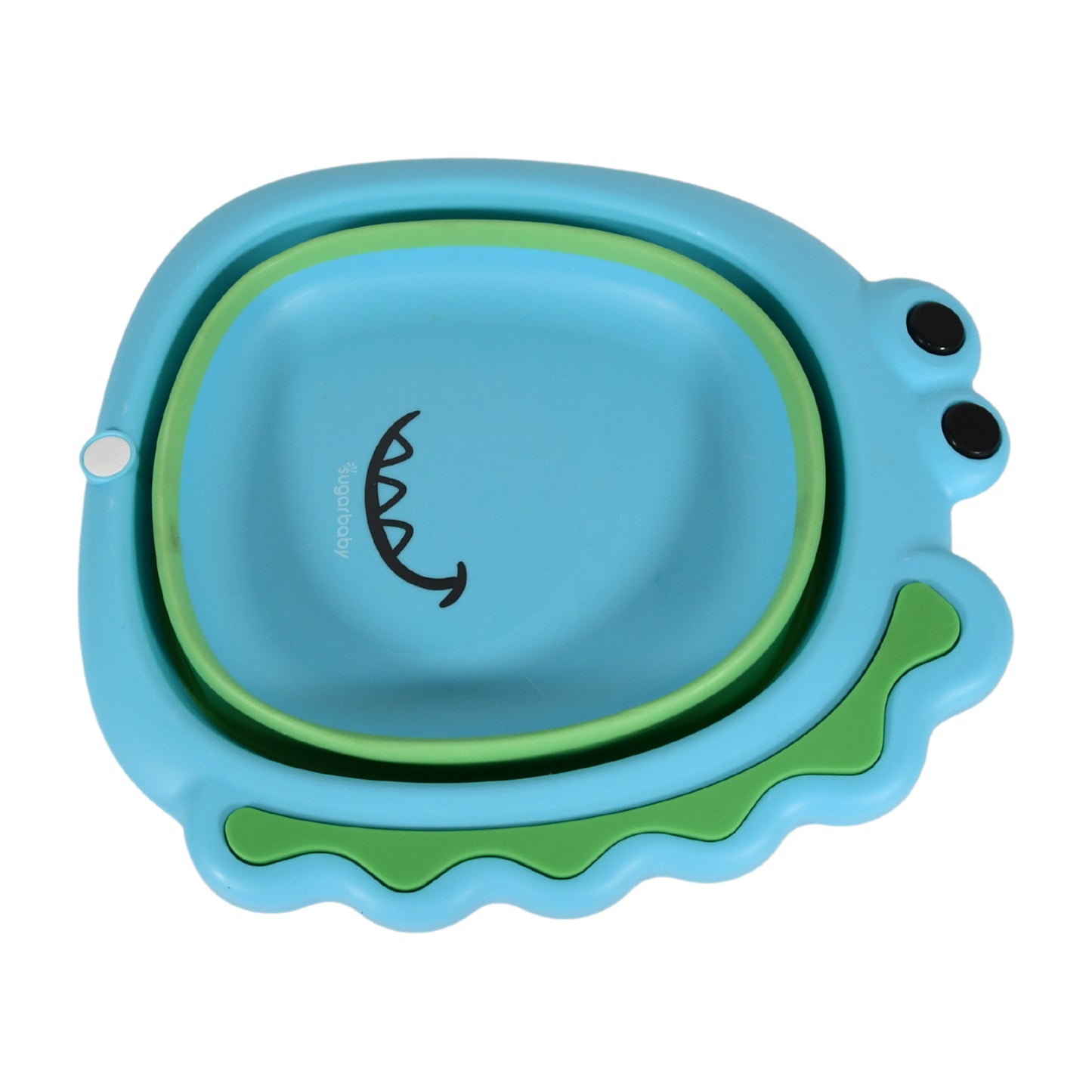 Frog Shape Foldable Baby Wash Basin – Space-Saving, Multi-Function, Easy-Clean & Lightweight