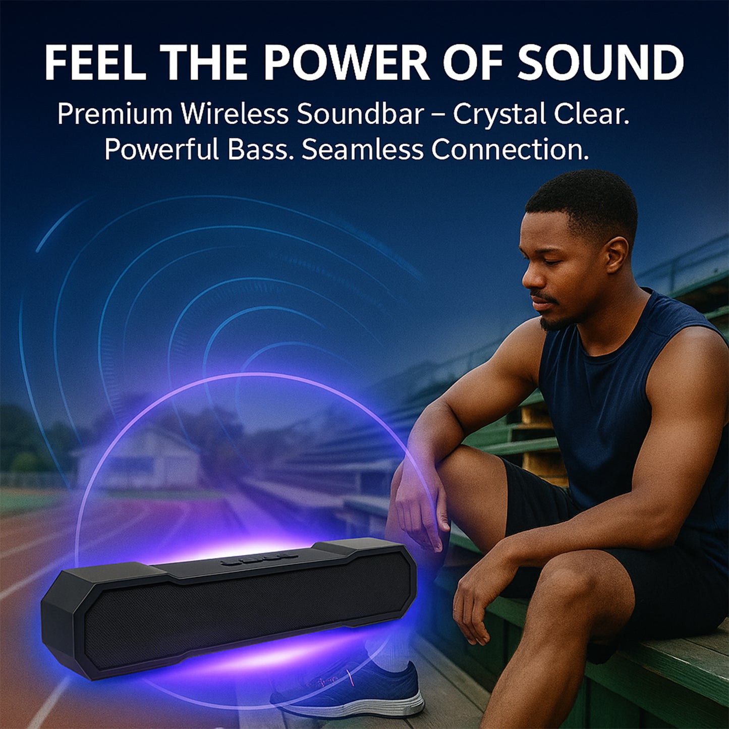 3D Sound Portable Bluetooth Wireless Speaker | 10W Super Bass Audio System with FM/USB/AUX/SD Card Support | Mini Home Theatre for Indoor & Outdoor Use