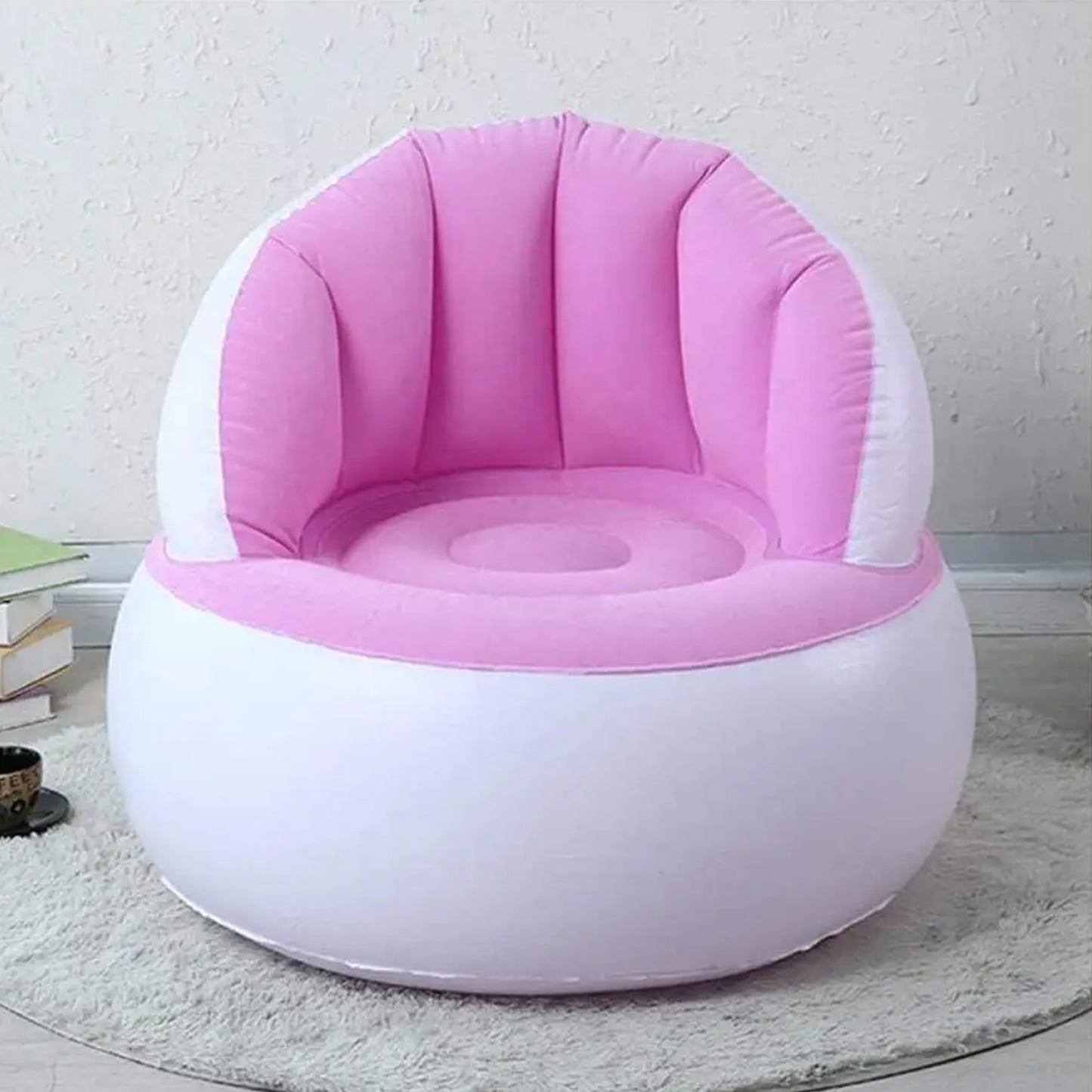 Kids Toy Inflatable Sofa Chair with Backrest – Soft Finger Sofa for Kids | Includes Foot Air Pump with Hose
