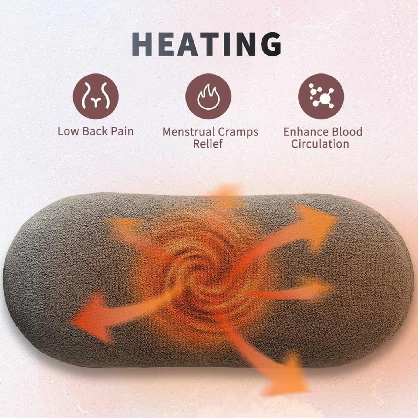 Rechargeable Heating Waist Belt for Period Pain & Body Pain Relief | Smart Warm Palace Belt with Heat & Vibration | Full Body Relaxation Heat Pad for Women