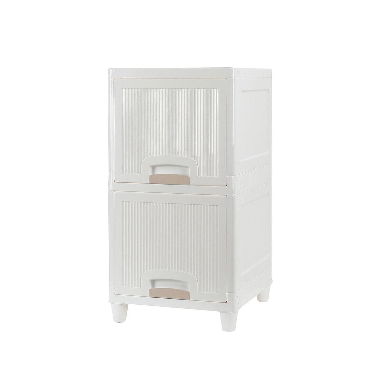 NeatNest 2-Layer Foldable Storage Drawer Cabinet | Multipurpose Organizer for Kitchen, Bathroom, Bedroom & Kids' Toys