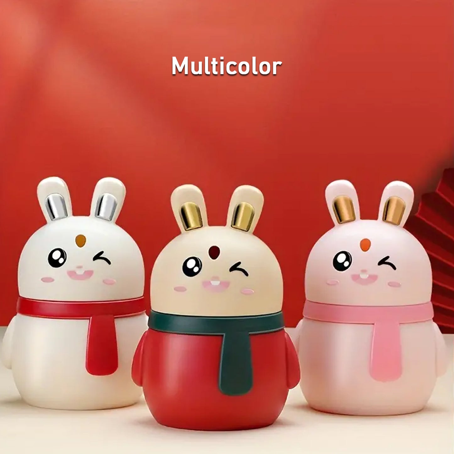 BunnyPop Toothpick Holder | Cute Rabbit-Shaped Toothpick Dispenser with Push-Press Pop-Up Design | Durable PP Material | Tabletop Decor & Dining Accessory