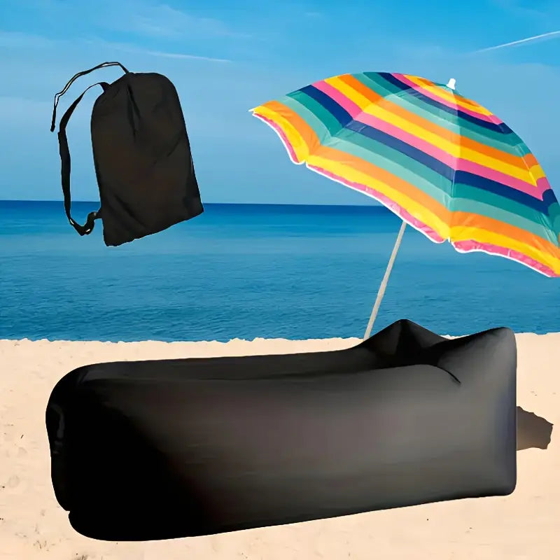Camping Inflatable Lounger Sofa – Lightweight, Durable, Easy 10-Second Inflation | Portable Air Sofa with Headrest Support | Indoor & Outdoor Relaxation