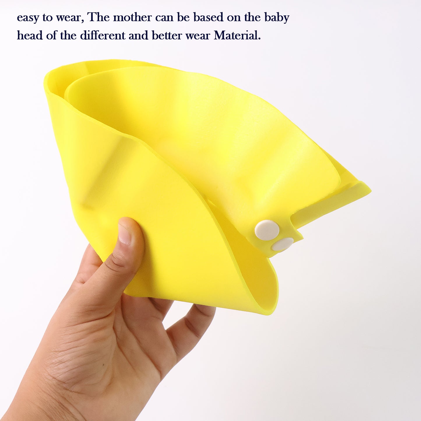 Adjustable Baby Shower Cap with Ear Protection – Tear-Free Bathing Shield Hat for Kids | Waterproof EVA Foam Shampoo Visor with Snap Buttons