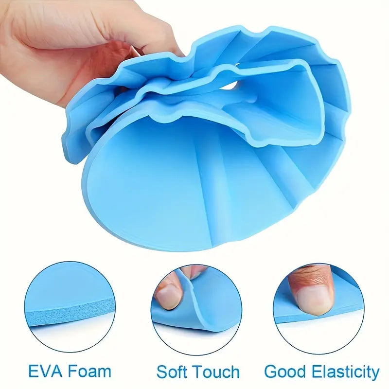 Adjustable Baby Shower Cap with Ear Protection – Tear-Free Bathing Shield Hat for Kids | Waterproof EVA Foam Shampoo Visor with Snap Buttons