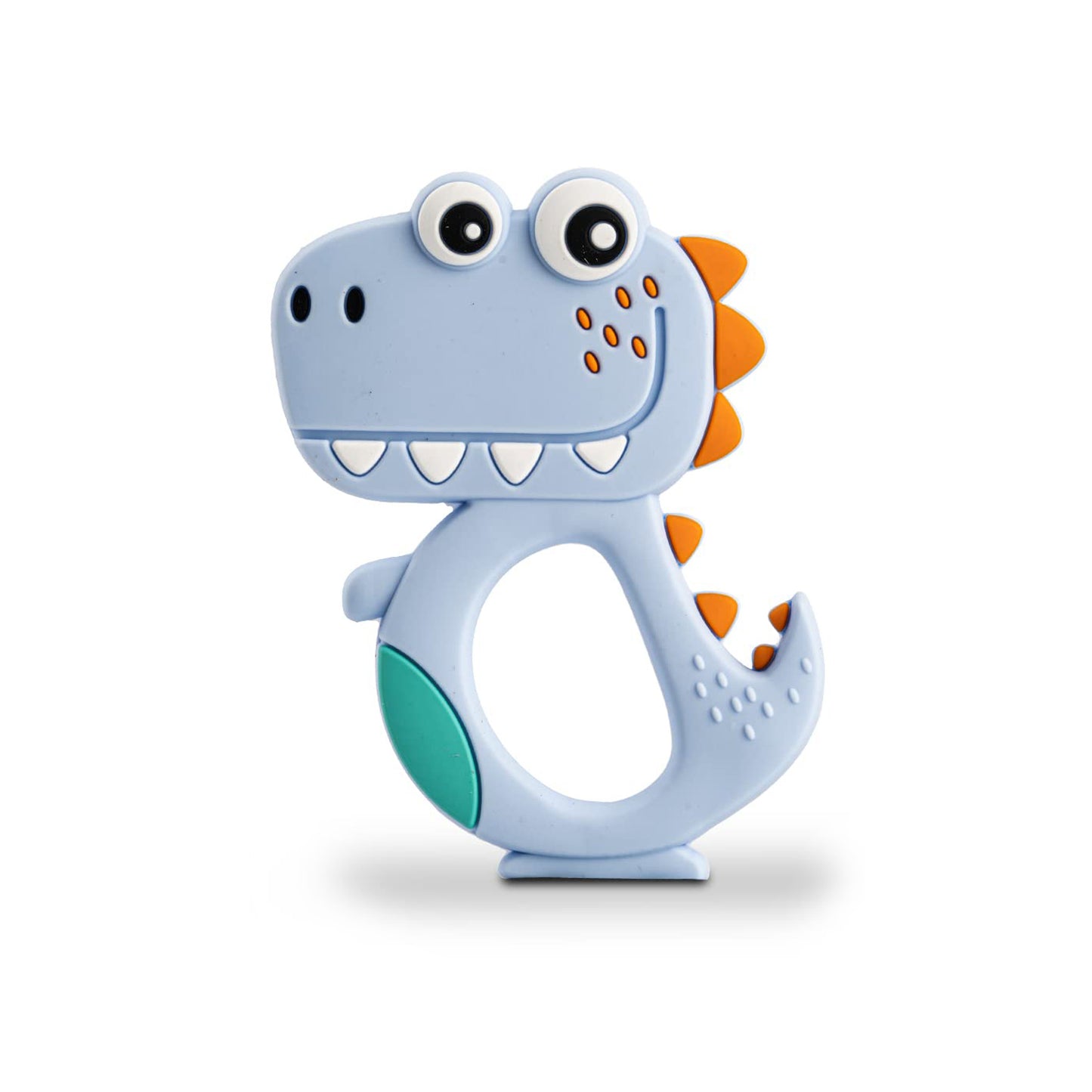 DinoBite Soft Grip Silicone Baby Teether – BPA-Free, Soothing for 6–12 Months