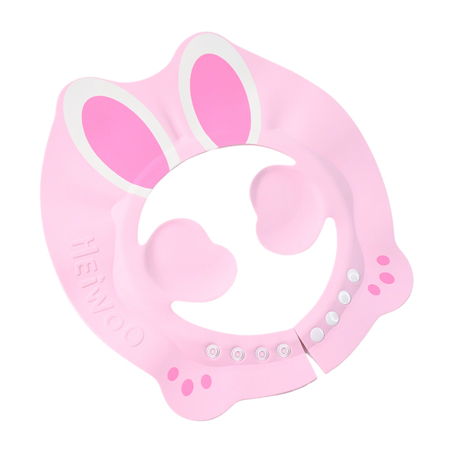 BunnySplash Adjustable Baby Shower Cap – Soft, Tear-Free Hat with Ear & Eye Protection | Cute Bunny Ear Design for Bathing, Haircuts & Sunshade