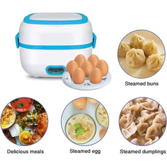 Electric Lunch Box 220V | Portable Food Warmer with Stainless Steel Container | Fast Heating | For Office, Home, Car & Truck