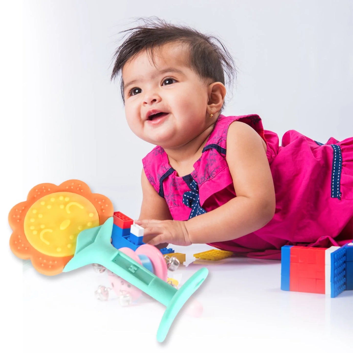 Baby Silicone Teether – Fruit-Shaped, 100% Food Grade, Non-Toxic & Latex-Free for Toddlers