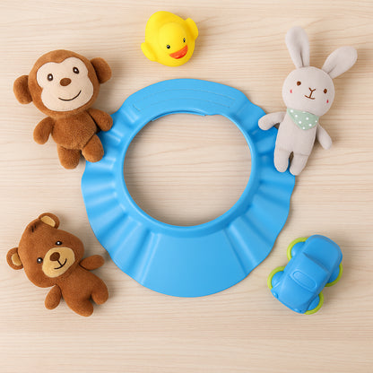 SoftShield Baby Shower Cap – Adjustable Shampoo Protector for Eyes & Ears (1 Pc / Cute Design)