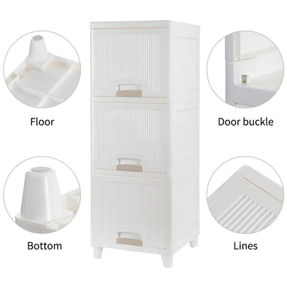 NeatNest 3-Layer Foldable Storage Drawer Cabinet | Multipurpose Organizer for Kitchen, Bathroom, Bedroom & Kids’ Toys