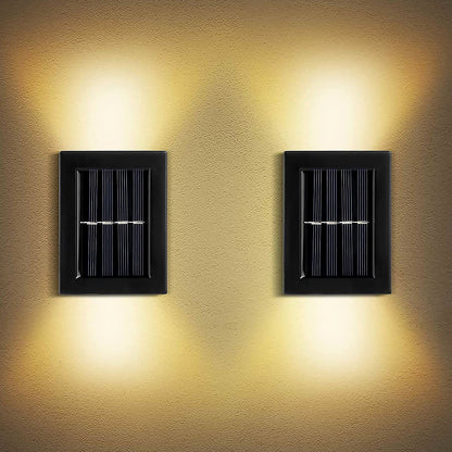GlowEdge Solar Wall Light – Dual Beam LED Up & Down Outdoor Fence & Porch Lamp | Weatherproof, Wireless, Easy Install