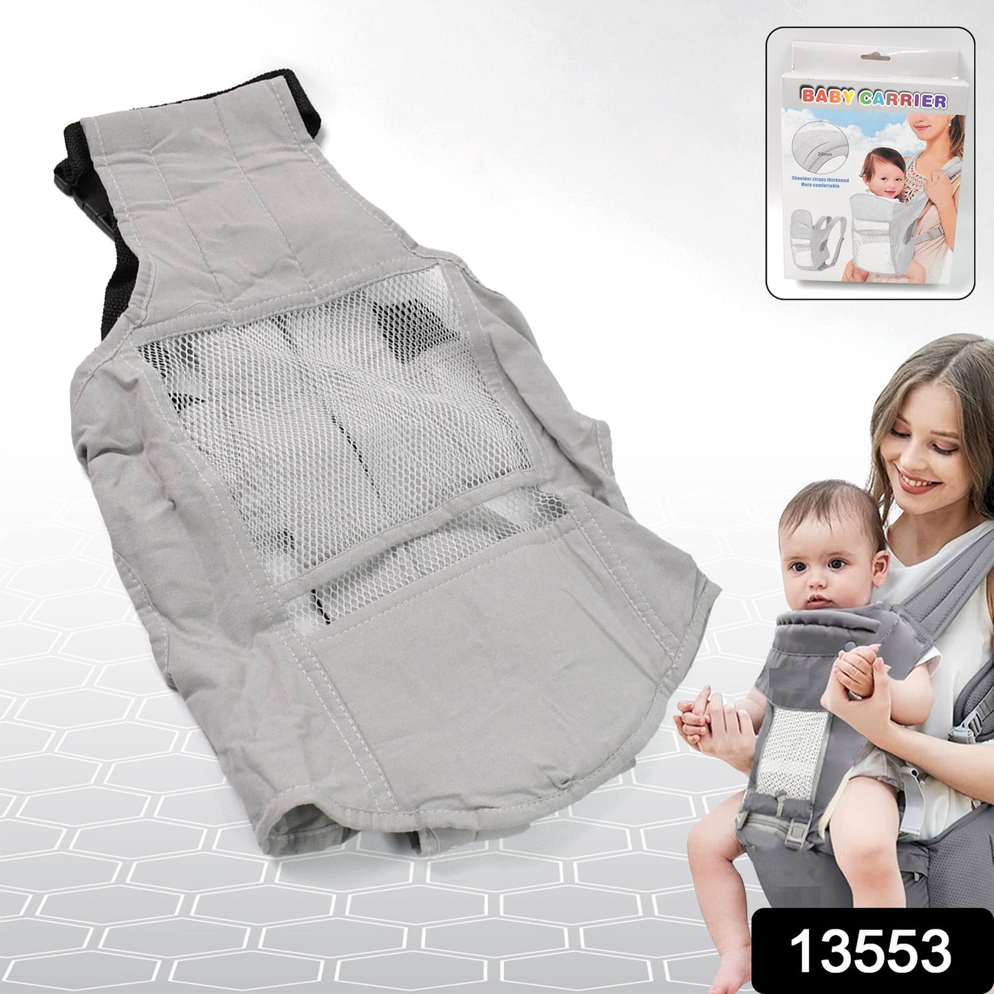 ComfortNest Baby Carrier Bag – Ergonomic 6-in-1 Baby Sling with Hip Seat & Back Support