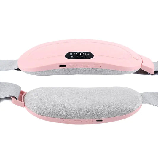 Rechargeable Heating Waist Belt for Period Pain & Body Pain Relief | Smart Warm Palace Belt with Heat & Vibration | Full Body Relaxation Heat Pad for Women