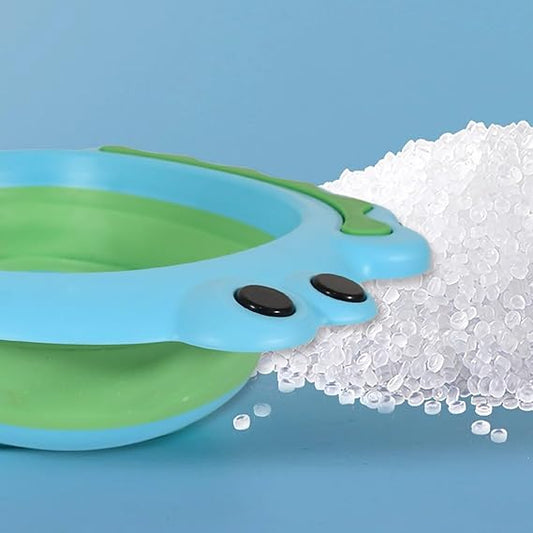 Frog Shape Foldable Baby Wash Basin – Space-Saving, Multi-Function, Easy-Clean & Lightweight