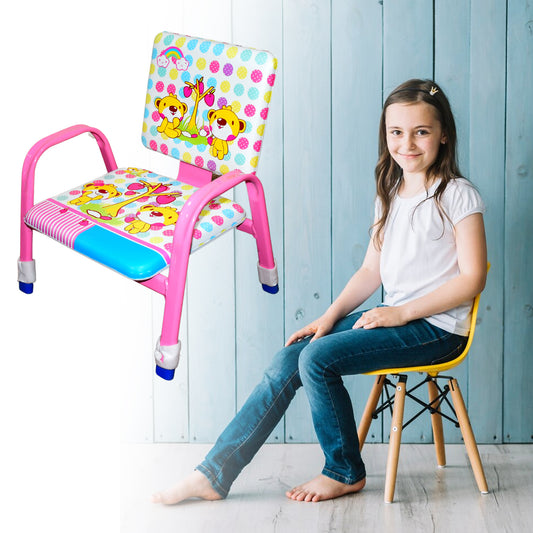 Cartoon Baby Chair – Strong Steel Frame with Cushioned Seat | Comfortable & Durable Toddler Chair | Fun Cartoon Design