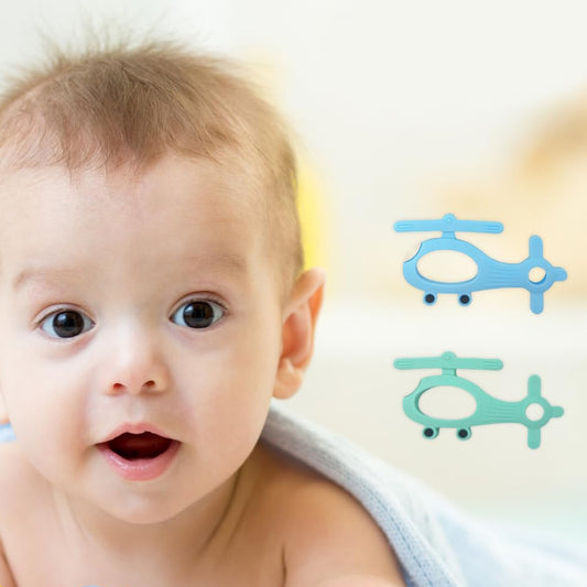HeliChew Silicone Teether – Soothing Helicopter-Shaped Toy for Babies
