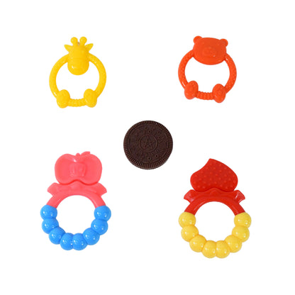 CuddleChew Bear Teether – Soft Silicone Teething Ring for Babies