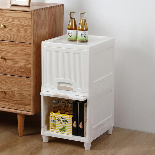 NeatNest 2-Layer Foldable Storage Drawer Cabinet | Multipurpose Organizer for Kitchen, Bathroom, Bedroom & Kids' Toys