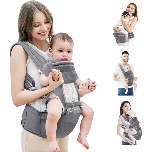ComfortNest Baby Carrier Bag – Ergonomic 6-in-1 Baby Sling with Hip Seat & Back Support