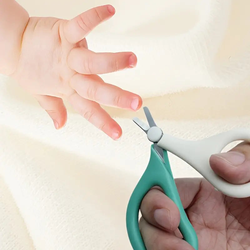 Baby Nail Care Scissors – Soft-Tip Safety Nail Cutter for Newborns & Infants