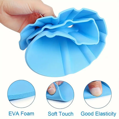 Adjustable Baby Shower Cap with Ear Protection – Tear-Free Bathing Shield Hat for Kids | Waterproof EVA Foam Shampoo Visor with Snap Buttons