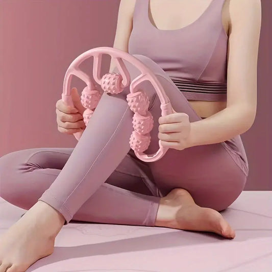 8 & 10 Wheel Muscle Massage Roller – Full-Body Fitness Massager for Leg, Thigh, Calf, Neck & Waist | Deep Tissue Relief & Fatigue Recovery Roller
