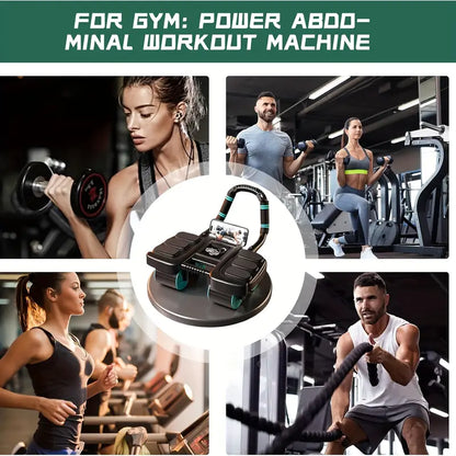 Automatic Rebound Abdominal Wheel with Elbow Support & 4 Silent Rollers – Core Strength Trainer for Plank & Ab Workouts – Heavy-Duty Fitness Equipment