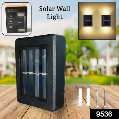 GlowEdge Solar Wall Light – Dual Beam LED Up & Down Outdoor Fence & Porch Lamp | Weatherproof, Wireless, Easy Install