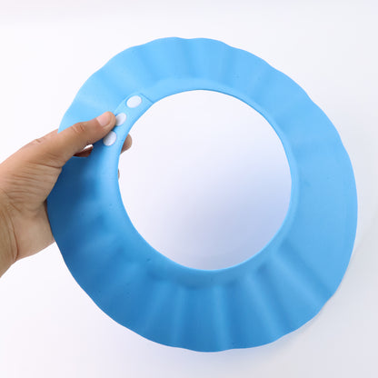 Adjustable Baby Shower Cap – Soft Bathing Shield for Kids | Eye & Ear Protection, Tear-Free Shampoo Hat with Snap Buttons