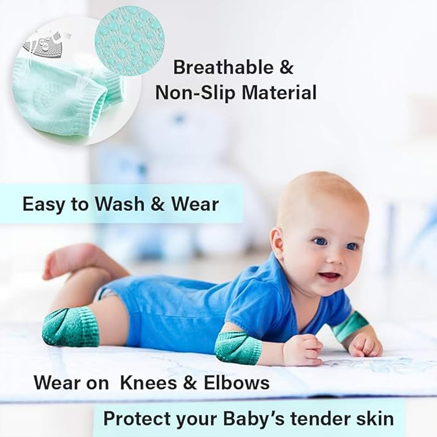 SnugSteps Soft Baby Pads – Knees & Elbows Protection Set
