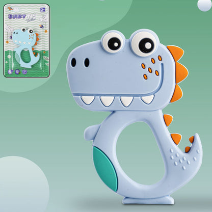 DinoBite Soft Grip Silicone Baby Teether – BPA-Free, Soothing for 6–12 Months