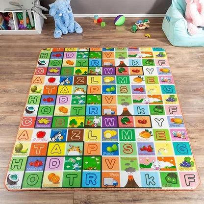 Waterproof Baby Play Crawl Floor Mat for Kids – Soft Foam Tummy Time Mat with Double-Sided Design | Portable & Cushioned Play Area for Home, School, Picnic