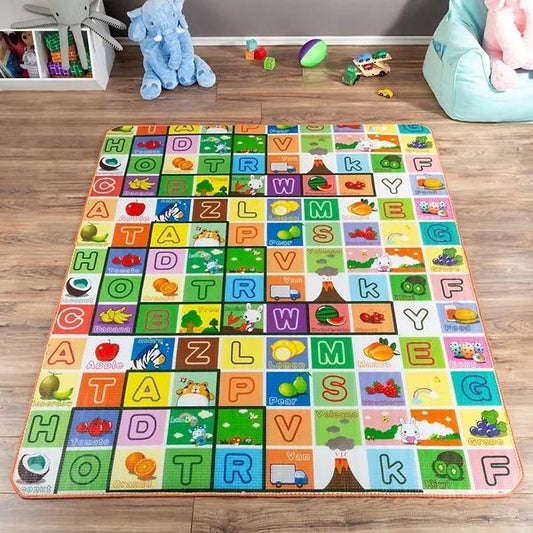 Waterproof Baby Play Crawl Floor Mat for Kids – Soft Foam Tummy Time Mat with Double-Sided Design | Portable & Cushioned Play Area for Home, School, Picnic