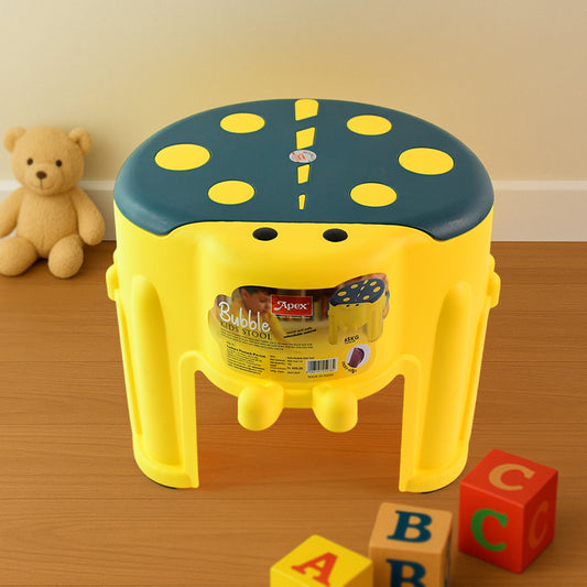 Apex Bubble Kids Stool – Durable Plastic Step Stool for Kids | Non-Slip Bubble-Textured Seat