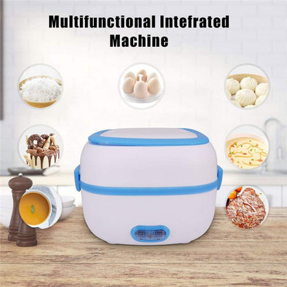 Electric Lunch Box 220V | Portable Food Warmer with Stainless Steel Container | Fast Heating | For Office, Home, Car & Truck
