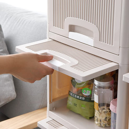 NeatNest 4-Layer Foldable Storage Drawer Cabinet | Multipurpose Plastic Organizer for Kitchen, Bathroom, Bedroom, Toys & Clothes